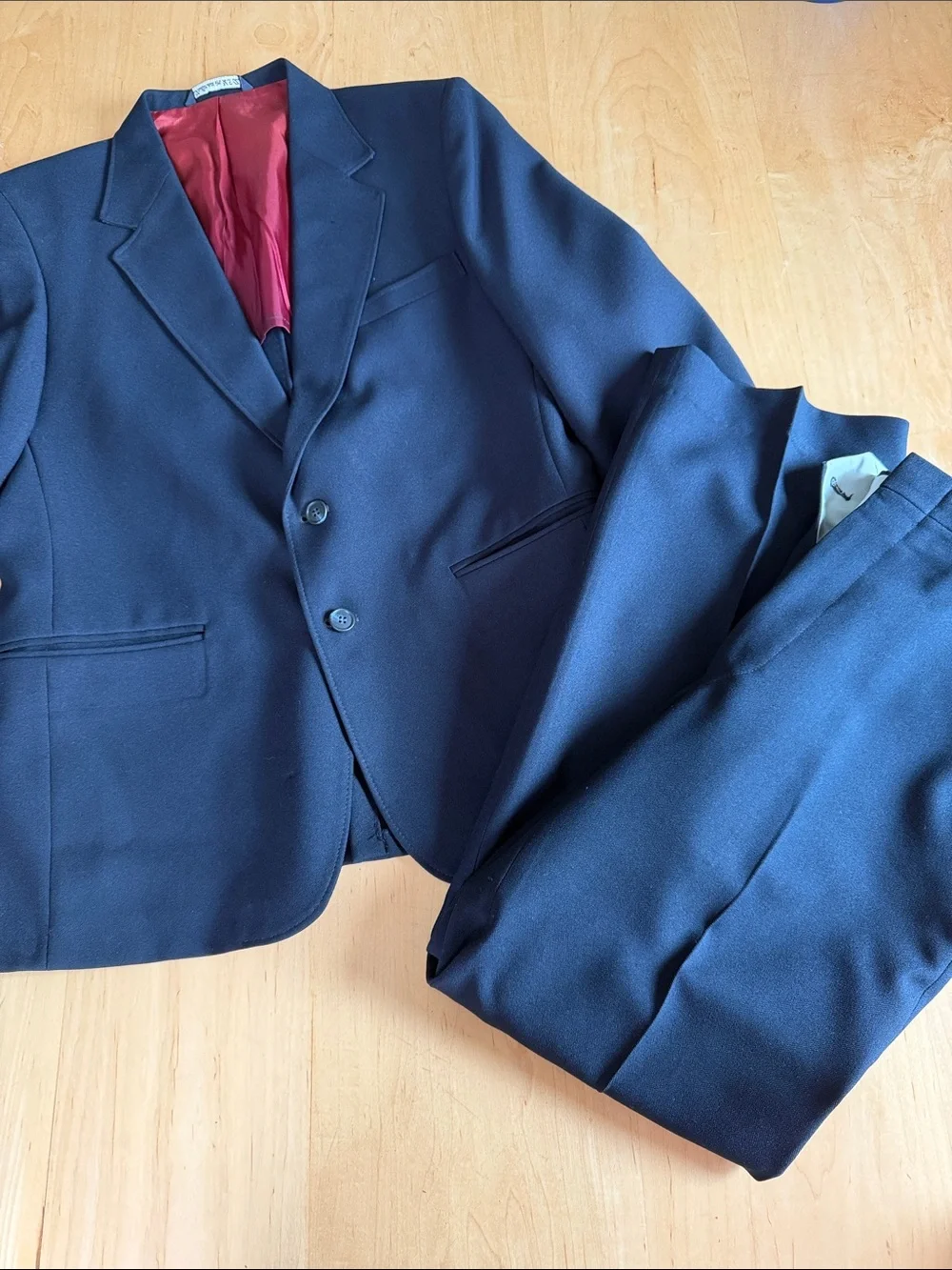 Vintage Classic COLLECTION Navy Suit with Red Lining